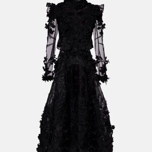 Zimmermann Hypnotic applique silk organza midi dress